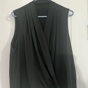 Elegant Black Sleeveless Blouse